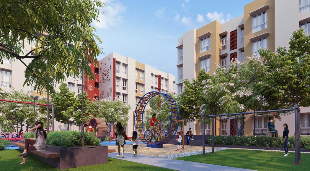mahindra-happinest kids play area